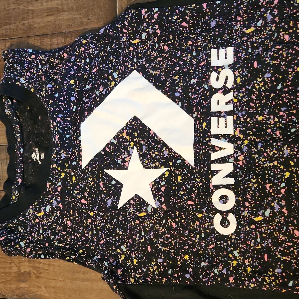 Converse One All Star Girls Kids Youth Tank Top Shirt Dress Converse Logo SZ XL